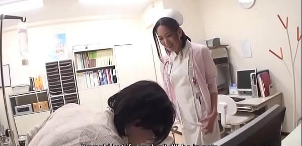  Japanese nurse, Mika Kojima comforts a guy, uncensored